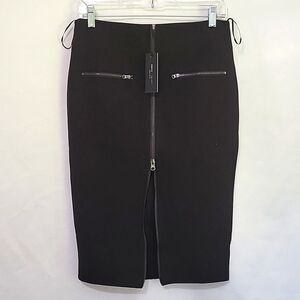 New Full Front Zip Pencil Skirt